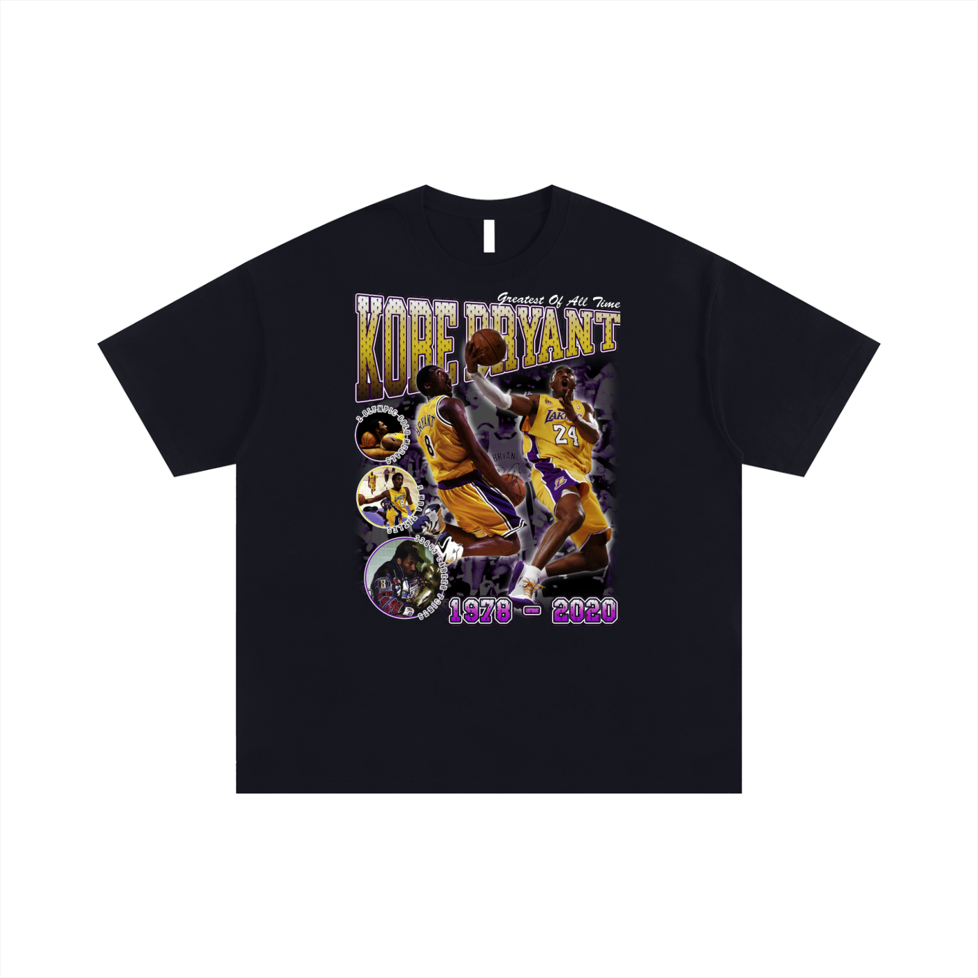 Kobe Bryant Lakers "Mamba Forever" Graphic T-Shirt Black