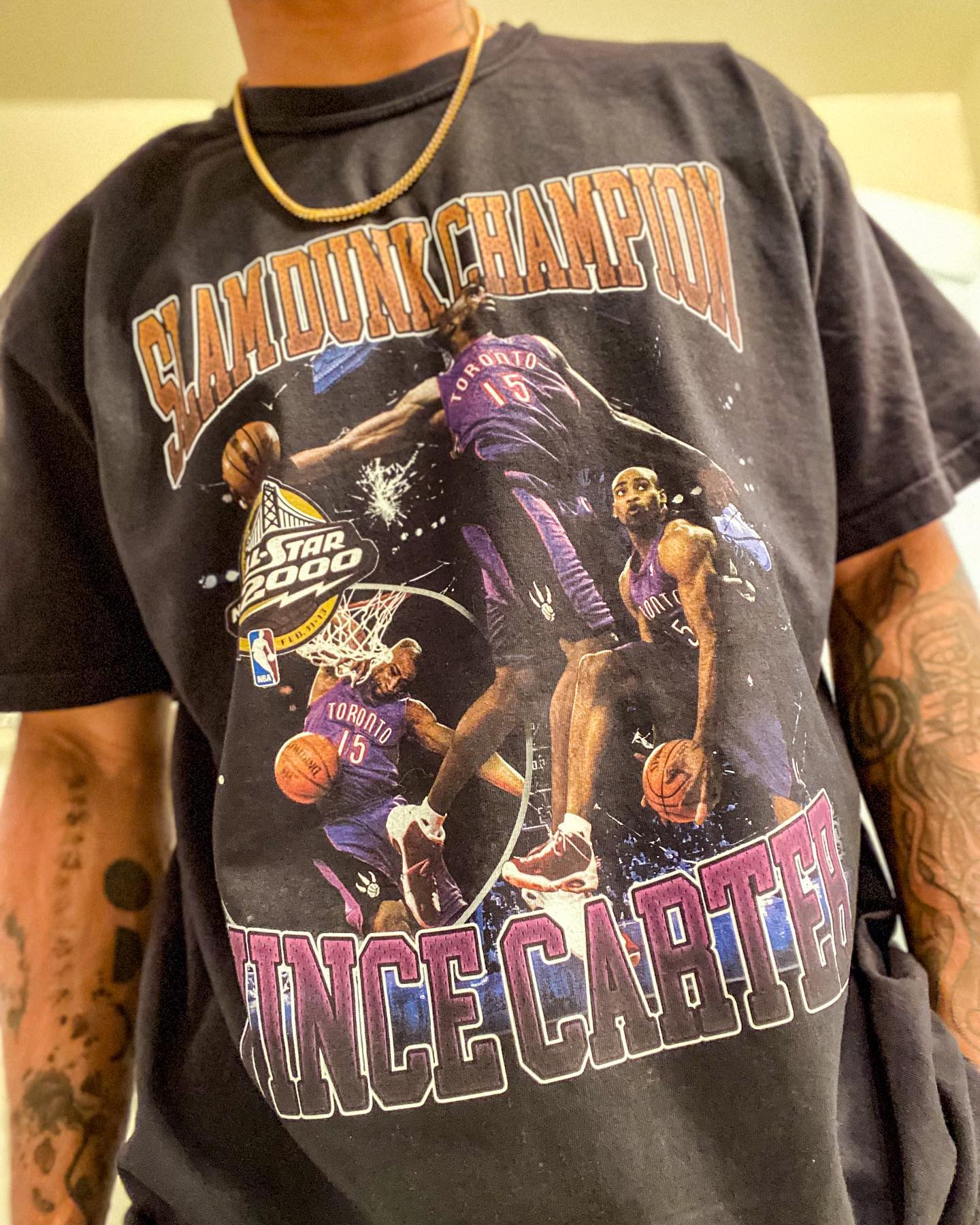 Vince Carter Slam Dunk Champion Graphic Tee Shirt